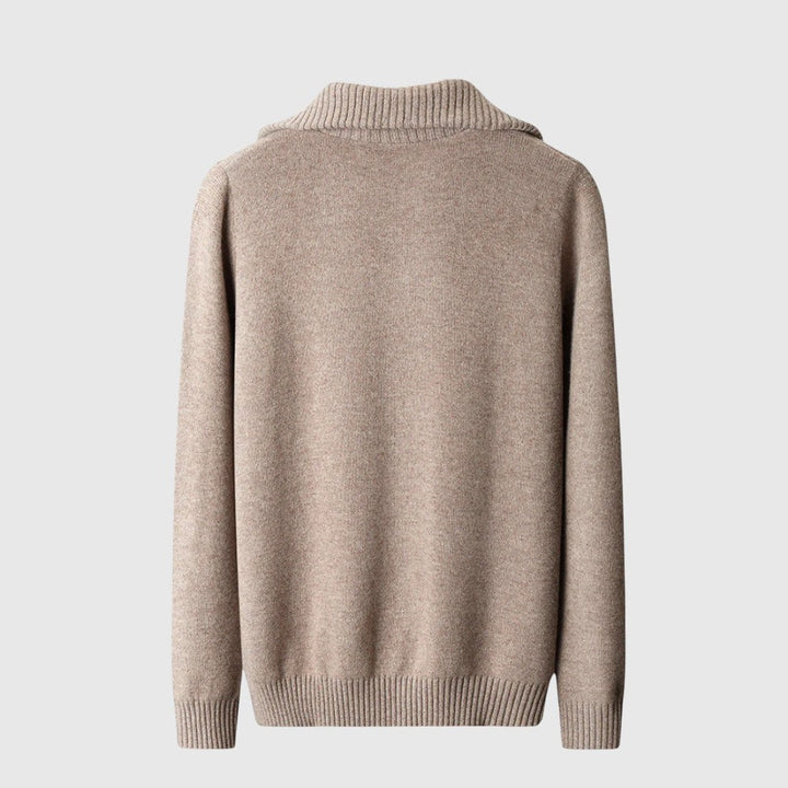 Farkas - Taranto merinógyapjú pulóver cipzárral