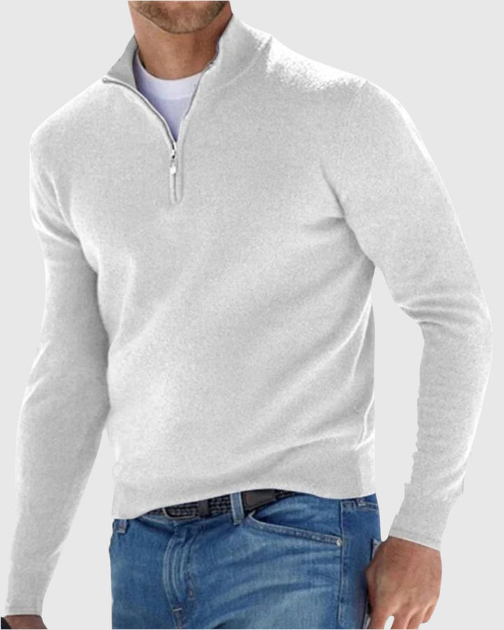 Ödön - Elegáns pulóver cipzárral