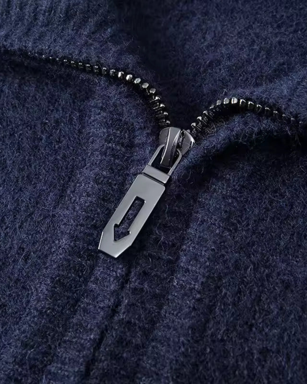 Levente - Kasjmírvékony pulóver negyedzipzárral Gstaad