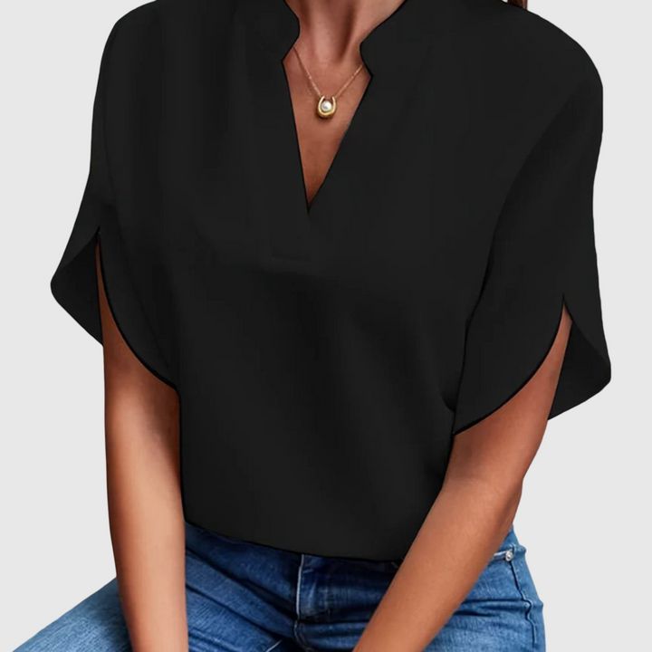 Női Rövid Ujjú Blúz Kényelmes Poliészter Nyári Felső