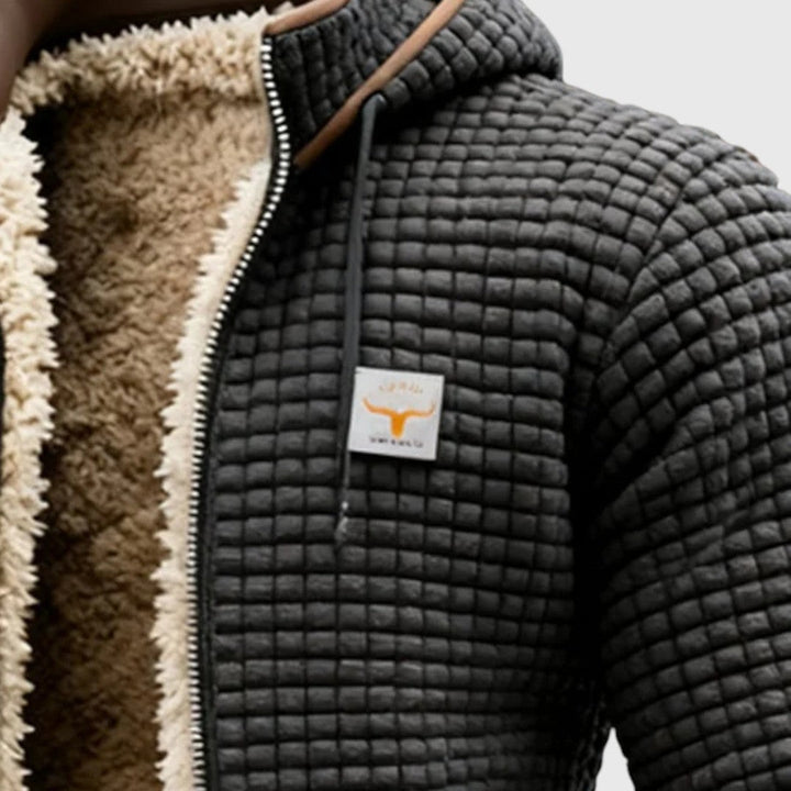 László - Retro dzseki kockás mintával