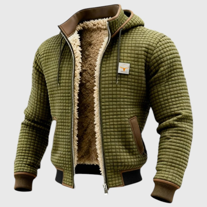 László - Retro dzseki kockás mintával