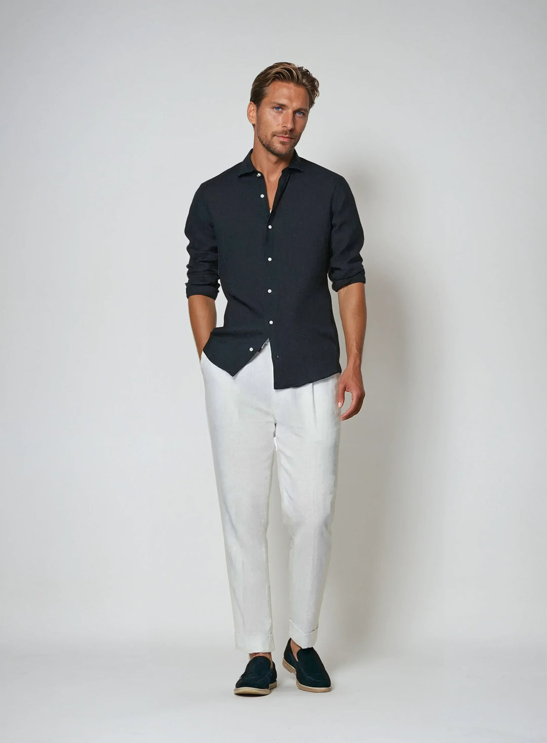 Esszenciális Len Ing - Tengerész Kék