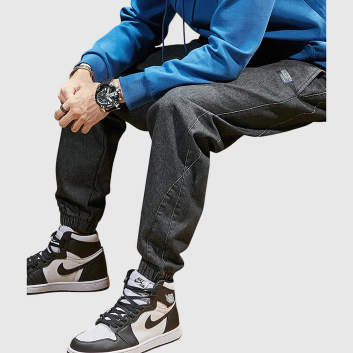 Elegáns farmer jogger nadrág